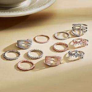 Anillo de Eternidad Minimalista Dylam, Chapado en Oro Rosa y Rodio, 1 mm, con Circonita Cúbica 5A, para Boda, Compromiso o Promesa - Product Image 3