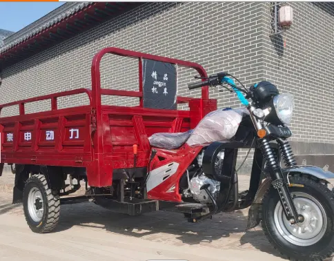 Бензиновый двигатель трицикла с водяным охлаждением двигателя Съемник в сельском хозяйстве перевозки топлива трехколесный грузовой мотоцикл