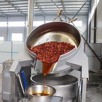 Cuiseur planétaire à chemise vapeur pour la production de confiture, de pâte de haricots, de garnitures, de sauces et de confiseries, chaudière de cuisson pour usine alimentaire