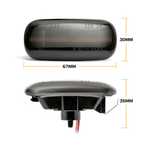 Luz de Posición Lateral para Audi A3 A4 A6 A8 B6 B7 B8 RS6, 12V 3W DOT SAE 65mmx35mm, Lámpara de Señal de Giro - Product Image 2