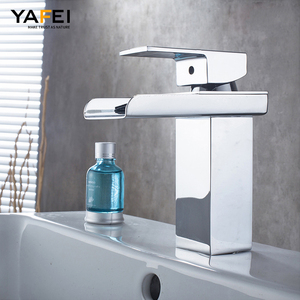 Pour mitigeur d'eau de salle de bain et de toilette Robinet de salle de bain Robinet de lavabo à poignée Aifol Robinet cascade en acier inoxydable bon marché - Product Image 6