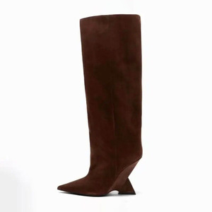 Botas de Mujer con Tacón Único hasta la Rodilla, Zapatos Femeninos 2025 - Product Image 5