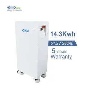 Eitai Laagspanning 51.2V 280ah 304ah Lifepo4 Energieopslag Verticale Batterij Case Pack 15kwh 16kwh Grond Mount Zonnebatterij