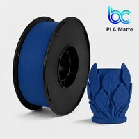 Filament PLA mat 1,75 mm 1 kg, faible brillance, non réfléchissant, surface lisse, impression FDM, filament pour imprimante 3D, 10 rouleaux