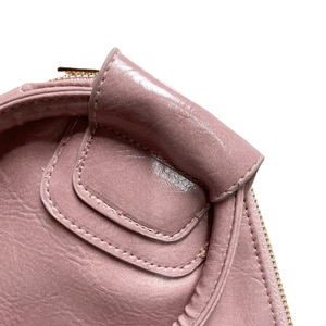 Pochette da <span class=keywords><strong>Donna</strong></span> alla Moda in Ecopelle PU <span class=keywords><strong>Rosa</strong></span> Chiaro con Cerniera, Portamonete e <span class=keywords><strong>Portafoglio</strong></span> con Manico Rimovibile - Product Image 4