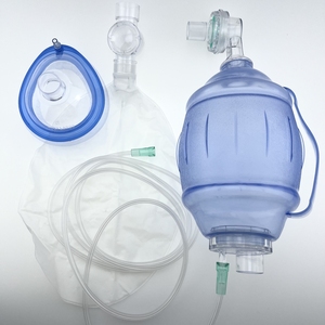 Resucitador manual de rescate de PVC, aparato de respiración de silicona para primeros auxilios, bolsa Ambu - Product Image 4