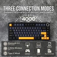 Clavier Mécanique Sans Fil AULA F75 75% Gasket 80 Touches avec Keycaps PBT et Rétroéclairage RGB pour le Gaming, Disponible sur Alibaba