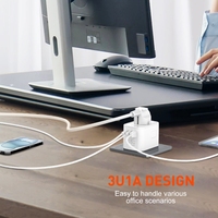 LDNIO Z8 Adaptor perjalanan internasional pengisi daya dinding Adaptor Travel Universal dengan soket steker listrik USB