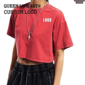 Maillot de football personnalisé y2k t-shirts pour bébés hauts courts de campagne haut court imprimé pour femmes blouse coréenne deuxième t-shirt hauts courts pour femmes - Product Image 4