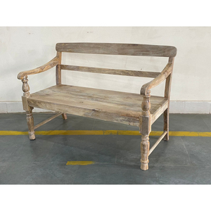 Banco de Madera de Teca para Exteriores, Diseño Rústico para Muebles de Jardín, Mejor Precio, Estilo Vintage de Granja, Duradero - Product Image 2