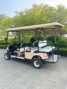 Carrito de Golf Eléctrico Plegable de Alta Calidad con Frenos de Disco, 3 Ruedas Grandes, 36V, 4 Asientos y 6 Plazas - Product Image 1