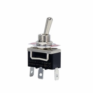 Interrupteur à bascule CNTD Changde C512A C5R12A 15A autobloquant à 2 broches en métal et plastique pour équipements électriques - Product Image 2