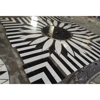 Accueil hall concepteur 3d fleur modèle jet d'eau de marbre de plancher de conception