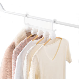 クローゼストレージオーガナイザー5 in 1デザインメタルスペース節約マジック多目的ハンガーワードローブ衣類ラック - Product Image 3