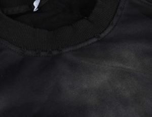 Sudadera de Cuello Redondo Extra Grande, Estilo Vintage, de Felpa Francesa, con Serigrafía, Ecológica, con Bolsillo, Lavada al Ácido, Desgastada - Product Image 6