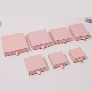 Custom Logo Kraft <b>Paper</b> Sliding Drawer Jewelry Packaging Box for Necklace Ring Earrings Bracelet Gift Box - Product Image 6