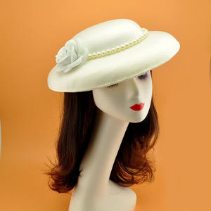 Fête Fascinator bandeau de cheveux église Kentucky chapeaux pour femmes dames mariage cristal mariée coiffes cheveux accessoires perle chapeau - Product Image 3