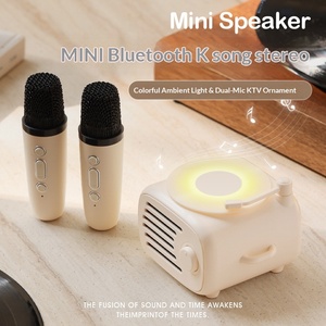 Enceinte Bluetooth pour jeunes, lumière <span class=keywords><strong>d</strong></span>'ambiance bleue, style niche, design sophistiqué, cadeau <span class=keywords><strong>d</strong></span>'<span class=keywords><strong>anniversaire</strong></span>, <span class=keywords><strong>audio</strong></span> rétro, sans télécommande - Product Image 3