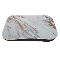 Plateau de genoux personnalisable et réglable, coussiné, pour ordinateur portable, petit-déjeuner, dîner, collation, avec sac de rangement, confortable et pratique