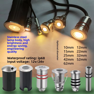 Mini projecteur <span class=keywords><strong>LED</strong></span> IP68 RGB blanc chaud pour <span class=keywords><strong>extérieur</strong></span>, 3W 1W, acier inoxydable, étanche, pour jardin, AC/DC 12-24V, dimmable - Product Image 6