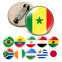 Broche en verre incrustée de cristaux, drapeau égyptien, cadeau original pour les amateurs de voyages, souvenir pour les fans de football, cadeau pour les fans de clubs de football
