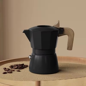 经典意大利咖啡机食品级炉灶咖啡机双阀加压莫卡壶带恒温器提取器 - Product Image 6