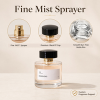 Flacons de parfum cylindriques plats vides 100ml 50ml 30ml en verre avec pompe pulvérisatrice, boîte cadeau de luxe, bouchons personnalisés, fabricant OEM