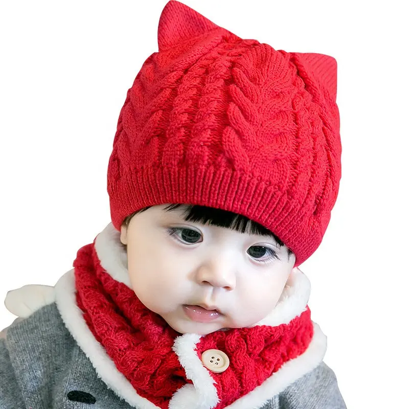 Topi anak-anak WD-A873, topi bulu domba Plus anak-anak untuk anak laki-laki dan perempuan, syal tebal musim dingin