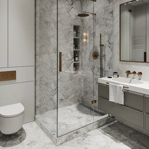 Desagüe de Ducha Invisible de 24 Pulgadas con Acabado de Acero Cepillado, Desagüe Lineal de Acero Inoxidable para Inserción en Azulejos, para Remodelación de Baños - Product Image 6