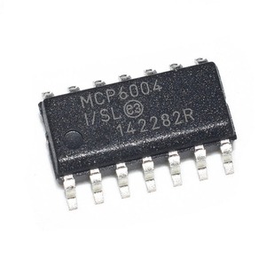 ชิ้นส่วนอิเล็กทรอนิกส์ ไมโครคอนโทรลเลอร์ ไอซี MCP6002T-I/SL MCP6004T-I/SL ไอซีโอปแอมป์ GP 4 วงจร 14SOIC - Product Image 1