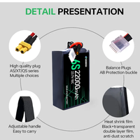 Qiqi 2025 Nouvelle technologie Batterie au lithium polymère rechargeable Batterie au lithium 24000mAh 22000mAh pour drones