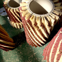 Brosse industrielle en chanvre de sisal pour le polissage de meubles et le ponçage de machines industrielles, rouleau de meulage