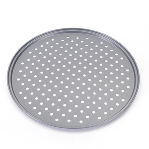 <span class=keywords><strong>Teglia</strong></span> per Pizza Antiaderente in Acciaio al Carbonio da <span class=keywords><strong>32</strong></span> <span class=keywords><strong>CM</strong></span>, Vassoio Rotondo da Forno - Product Image 2