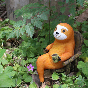 Statue de <span class=keywords><strong>jardin</strong></span> extérieur ornement résine paresseux <span class=keywords><strong>bois</strong></span> décor cour Art arbre Hugger Statue pour la maison ou le <span class=keywords><strong>jardin</strong></span> - Product Image 5
