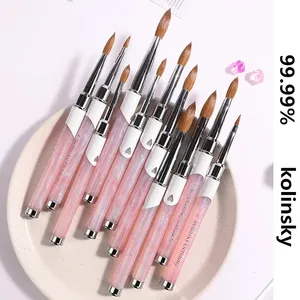 1PCS Gradient Kolinsky Acrylic Nail <b>Brush</b> Pure Nail <b>Brushes</b> For Acrylic Application Professional Pure Sable Nail Art <b>Brush</b> Set - Product Image 3