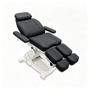 Sillón Ginecológico Eléctrico de 3 Motores con Cuero PU, Estribos Divididos, Mesa de Examen Ajustable, Silla de Tratamiento Médico - Product Image 6