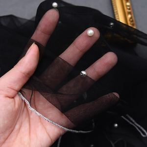 YouLaPan VG91 popolare mantello da donna un pezzo di perle Tulle Crop Top per festa nuziale abito da sera scialle <span class=keywords><strong>Bolero</strong></span> da sposa - Product Image 4