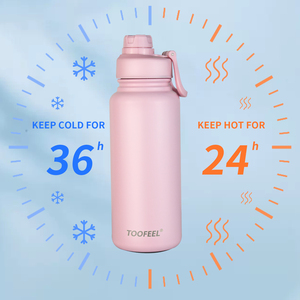 Coctelera de proteínas de acero inoxidable ecológica Thumbler caliente y frío, botella agitadora gimnasio <span class=keywords><strong>Metal</strong></span> 1000ml, botella de agua para gimnasio - Product Image 4