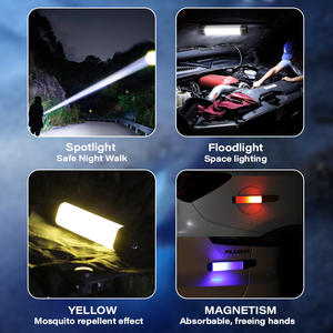 <span class=keywords><strong>Lampe</strong></span> d'urgence domestique Banqcn, <span class=keywords><strong>lampe</strong></span> de poche magnétique portable pour les pannes de courant, la randonnée, multifonctionnelle, <span class=keywords><strong>anti</strong></span>-moustiques, <span class=keywords><strong>lampe</strong></span> de <span class=keywords><strong>camping</strong></span> en plein air - Product Image 5