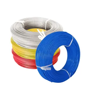 UL1198 24AWG PTFE Alambre de alta temperatura plateado flexible barato cobre barato cables eléctricos y cables