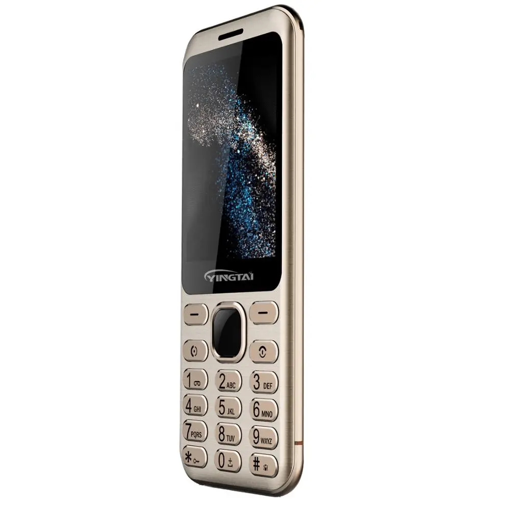 2019 YINGTAI Sản Phẩm 2.8 Inch Khung Kim Loại Tính Năng Điện Thoại Di Động GSM/WCDMA Cơ Bản Telefon