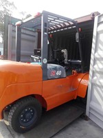 Chariot élévateur diesel CPCD40 avec mât à deux/trois étages, dimensions des fourches 1220x122, centre de charge 500 mm