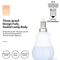 Ampoule LED E14 A19 Alimentée en Courant Alternatif Blanc Froid 6500K Blanc Chaud 3000K Haute Luminosité Économie d'Énergie pour Lustre Résidentiel et Murale