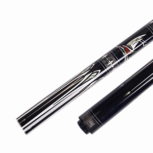 Queue de billard O'MIN Voyage professionnelle de haute qualité en ébène avec joint central, poignée robuste, incrustation élégante et poids léger - Product Image 3