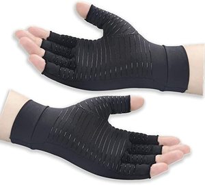 <span class=keywords><strong>Gants</strong></span> d'arthrite en cuivre pour hommes et femmes, manicle de soin adaptés aux ordinateurs - Product Image 1