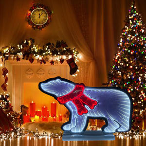 Новый дизайн неоновая вывеска, светодиодная неоновая вывеска с изображением белого медведя, бесконечности, неоновая вывеска для художественного декора стен - Product Image 2