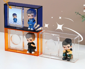Acrylic Bar Display Stand Decoration Blind Box Storage Photo <b>Frame</b> Card Stand Handheld Rotating Photo <b>Frame</b> Badge Storage Box - Product Image 3