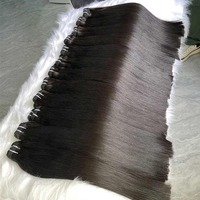 Lot de Cheveux Humains Lisses Naturels SDD, Cheveux Vierges Noirs Naturels, 100% Cheveux Humains Non Traités