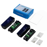 Sensor de Haz Infrarrojo Inalámbrico Antideslumbrante de 12-24V CC, 15-30M, Detector Fotoeléctrico Giratorio de 180 Grados para Seguridad del Hogar y Puertas
