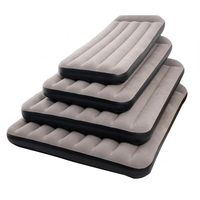 Matelas Gonflable Compact Moderne en PVC Floqué Multi-tailles - Léger, 0,58 mm d'épaisseur, Soutien Optimal, Gain de Place, Usage Unique pour Camping, Maison, Parc